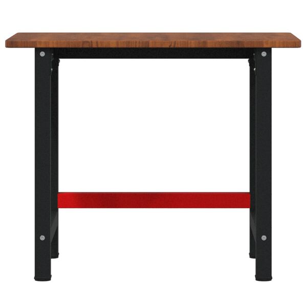 VidaXL Bancada retangular 100x60x81,5cm carvalho castanho-escuro