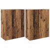 vidaXL Arm&aacute;rio de Parede 2 pcs Madeira antiga 69,5 x 34 x 90 cm