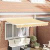 vidaXL Toldo Retr&aacute;til Manual Amarelo 300 x 200 cm tecido