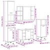 vidaXL 4 pcs móveis de casa de banho deriv. madeira carvalho artisiano