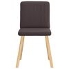 vidaXL Cadeiras de jantar 4 pcs tecido castanho-escuro