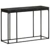 vidaXL Mesa consola 110x35x76 cm ac&aacute;cia maci&ccedil;a e mangueira preto