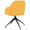 vidaXL Cadeiras de jantar 4 pcs veludo amarelo mostarda