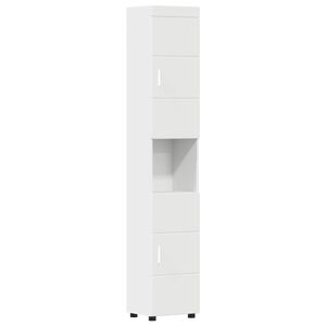 vidaXL Conjunto de Arm&aacute;rios para Banheiro TULUM Branco