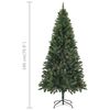 vidaXL &Aacute;rvore Natal artificial pr&eacute;-iluminada c/ bolas 180 cm verde