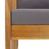 vidaXL 4 pcs conj. lounge jardim c/ almofadões madeira acácia maciça