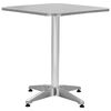 vidaXL Mesa de jardim 60x60x70 cm alum&iacute;nio prateado