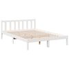 vidaXL Cama extra longa sem colchão 140x220 cm pinho maciço branco