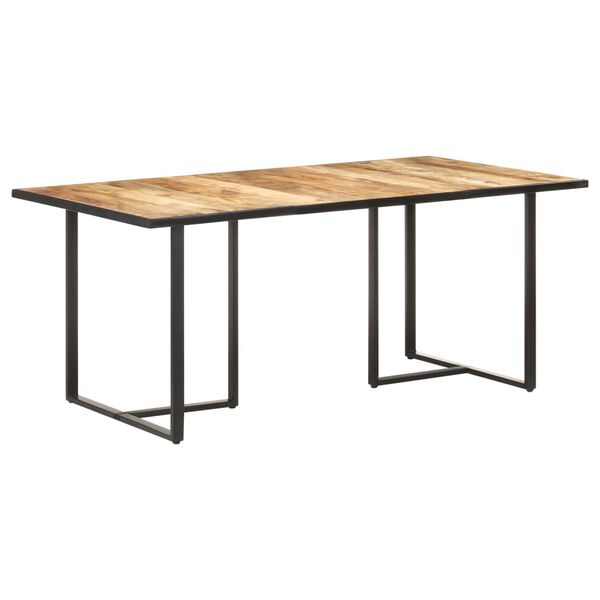 vidaXL Mesa de jantar 180 cm madeira de mangueira áspera