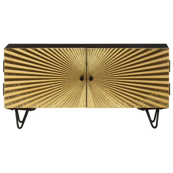 vidaXL Móvel de TV 90x30x45 cm madeira de mangueira maciça