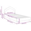 vidaXL Estrutura de Cama Infantil com Cabeceira Roxo 90 x 200 cm