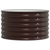 vidaXL Canteiro de jardim elevado Castanho 80 x 80 x 44 cm A&ccedil;o