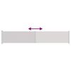 vidaXL Toldo lateral retrátil para pátio 117x600 cm cinzento