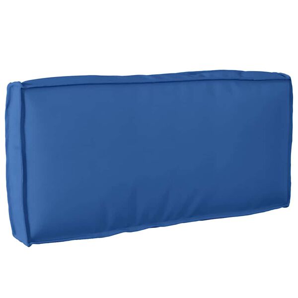 vidaXL Almofada de palete para encosto Azul real 80 x 40 x 12 cm