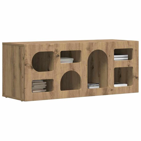 vidaXL Gabinete para TV Carvalho Artesanal 100 x 35 x 40 cm