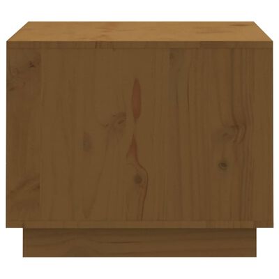 vidaXL Mesa de centro 120x50x40,5cm madeira pinho maciça castanho mel