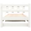 820736 vidaXL Sof&aacute;-cama de puxar 2x(80x200) cm pinho maci&ccedil;o branco