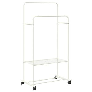 vidaXL Suporte para Roupas com prateleira Branco 80 x 53 x 156 cm