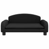 vidaXL Cama para cães 70x45x30 cm tecido preto