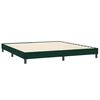 vidaXL Cama com molas/colch&otilde;es 180x220 cm veludo verde-escuro