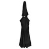 vidaXL Tecido de substitui&ccedil;&atilde;o p/ guarda-sol exterior 610 cm preto