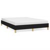 vidaXL Estrutura de cama sem colch&atilde;o 140x190 cm tecido preto