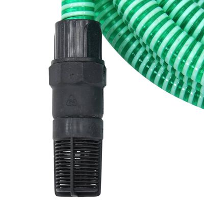 vidaXL Mangueira de sucção com conectores de PVC 1" 10 m PVC verde