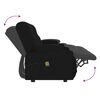 vidaXL Poltrona massagens 4 lug. reclinável sup. copo couro art. preto