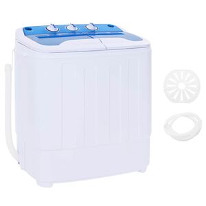 vidaXL Mini m&aacute;quina de lavar roupa tambor duplo 5,6 kg