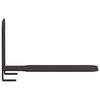 vidaXL Prateleira Flutuante Invis&iacute;vel 4 pcs Preto 6 x 11 x 6,5 cm