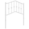 vidaXL Cabeceira de substitui&ccedil;&atilde;o 75 cm metal branco
