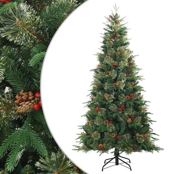 vidaXL Árvore de Natal Articulada Artificial com suporte Verde 240 cm