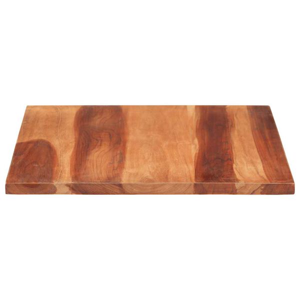 vidaXL Tampo de mesa madeira de acácia maciça 25-27 mm 60x80 cm