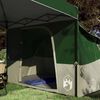 vidaXL Conjunto de Tenda de Camping 2 pcs Verde Tafet&aacute; e Tecido
