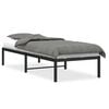 vidaXL Estrutura de cama 75x190 cm metal preto