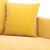 vidaXL Sof&aacute; de 3 lugares 210 cm veludo amarelo