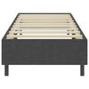 vidaXL Cama boxspring 100x200 cm tecido cinzento