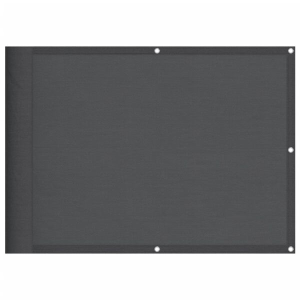 vidaXL Tela de varanda 75x700 cm 100% poliéster oxford antracite