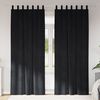 vidaXL Cortinas opacas 2 pcs Preto 140 x 225 cm Veludo