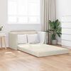vidaXL Sof&aacute;-Cama 110cm Creme Veludo