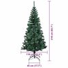 vidaXL &Aacute;rvore de Natal Artificial Pr&eacute;-iluminada Verde 210 cm