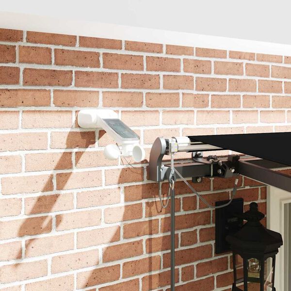 vidaXL Tecido de Toldos com Preto 400 &times; 350 cm Poli&eacute;ster