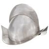 vidaXL Capacete de cavaleiro medieval r&eacute;plica LARP a&ccedil;o prateado
