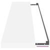 vidaXL Prateleiras de parede suspensas 2 pcs 120x23,5x3,8cm MDF branco