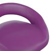 vidaXL Cadeiras de jantar girat&oacute;rias 2 pcs couro artificial roxo