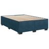 vidaXL Cama boxspring com colch&atilde;o 140x190 cm veludo azul