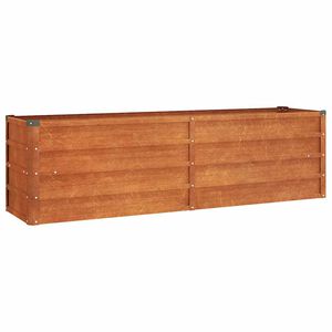 vidaXL Canteiro de jardim 160x40x45 cm a&ccedil;o corten cor enferrujado