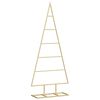 vidaXL &Aacute;rvore de Natal de metal Ouro 90 cm A&ccedil;o com Revestimento em P&oacute;