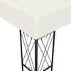 vidaXL Gazebo com cord&otilde;es de luzes LED 3x4 m tecido cor creme