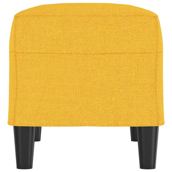 vidaXL Banco 70x35x41 cm tecido amarelo-claro